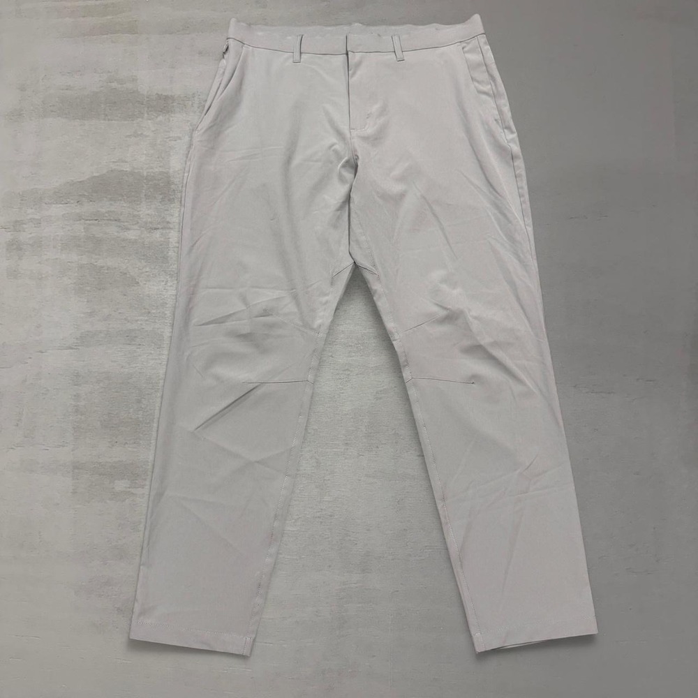 Fabletics Only-Way‎ Trousers Gray Performance Stretch Golf Pants 35 x 30
